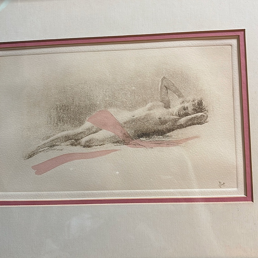 Framed nude picture
